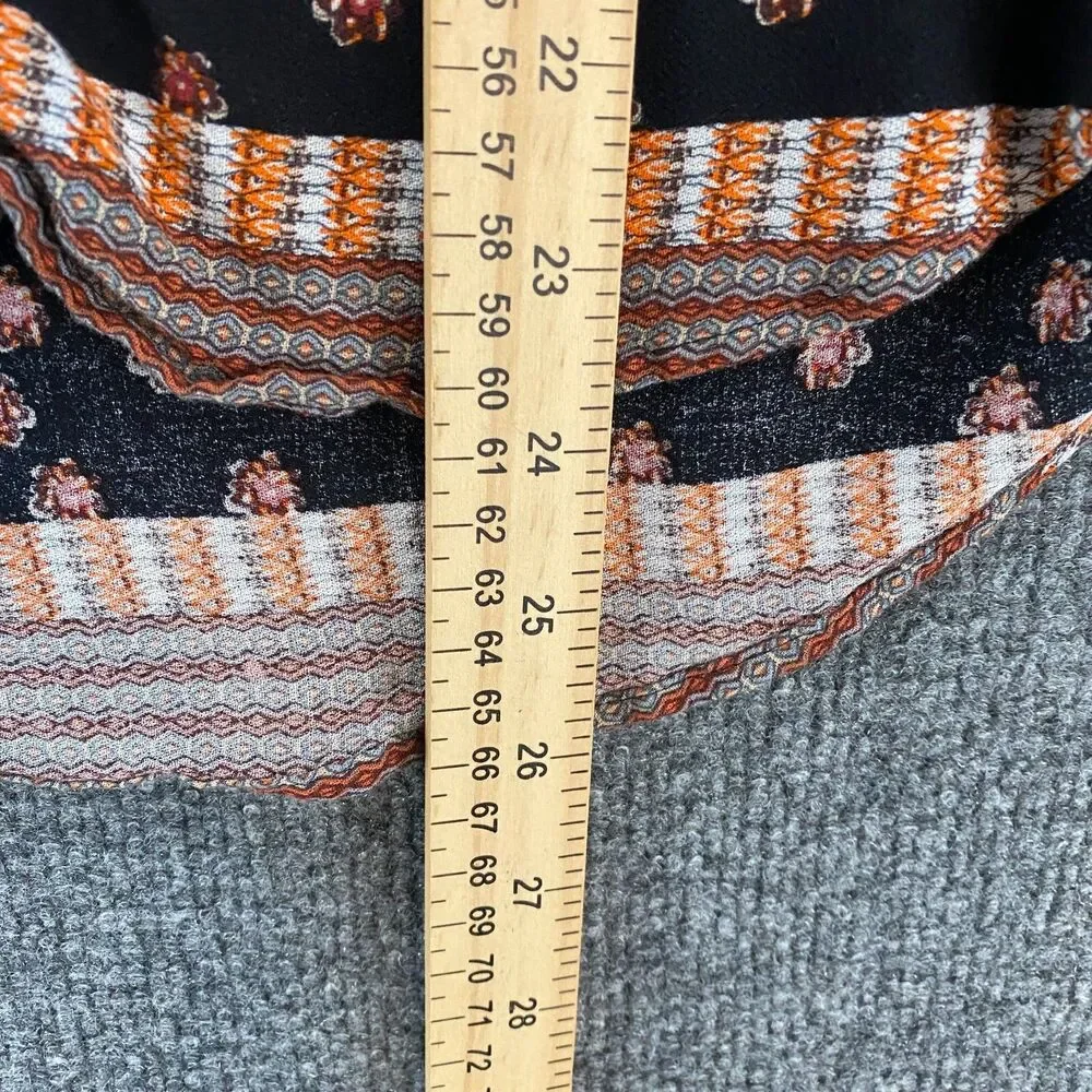 Daniel Rainn Top Size M Patchwork Button Up Boho Prairie Hippie‎ Peasant Western